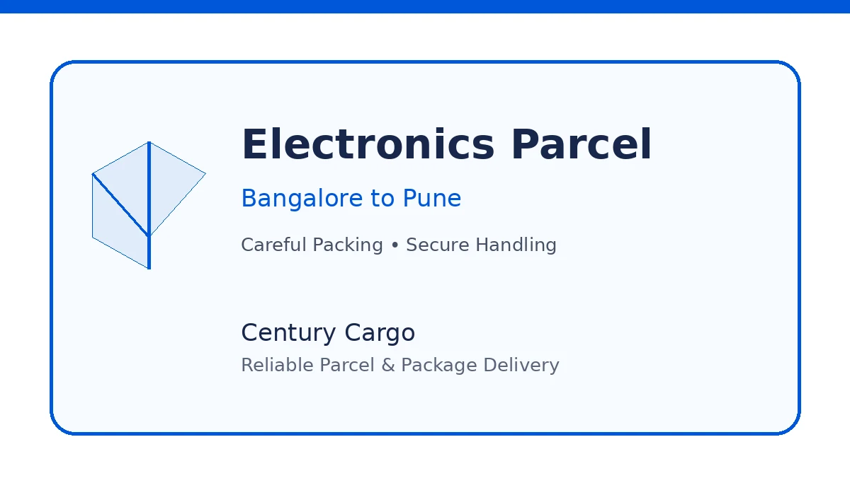 Electronics Parcel Service Bangalore to Pune